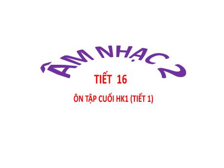 Bài giảng Âm nhạc Lớp 2 (Kết nối tri thức) - Tiết 16: Ôn tập cuối học kì I (Tiết 1) - Trần Thị Minh Chiêu
