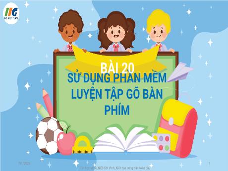 Bài giảng Tin học Lớp 4 - Bài 20: Sử dụng phần mềm luyện gõ bàn phím